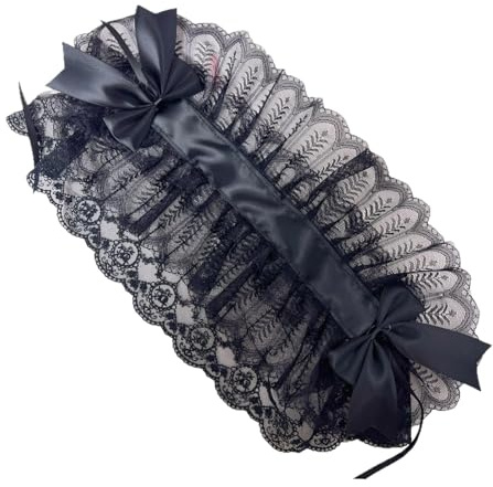 FerneeButy Bandeau en Dentelle Gothique pour Femme de Chambre - Serre-Tête Déguisement Princesse - Couvre-Chef en Dentelle
