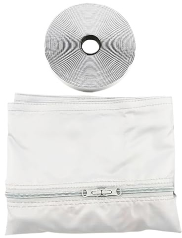 Sello de ventana para aire acondicionado portátil, kit de ventilación de escape de tela, accesorio de aire acondicionado portátil sin taladro, accesorio de ventilación para dormitorio, sala de estar