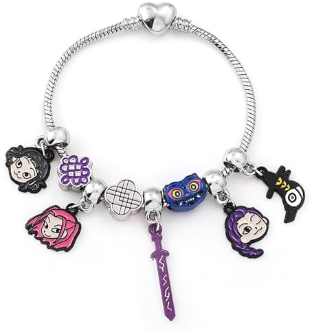 Pulsera tema Demon Hunter regalo para amantes animación, accesorios de moda, pulseras, muñecas coleccionables