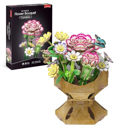 University Games Puzzle de fleurs 3D Bouquet d'œillets