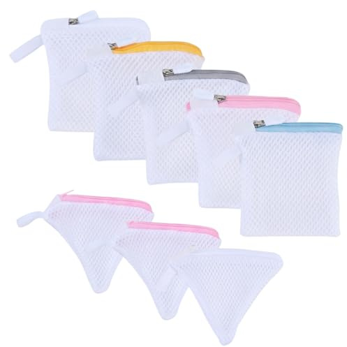 Kaiyzo 7 Mini Waschbeutel 10x10 cm, Wäschenetz für Pods & Waschmittel | Schützt Waschmittel-Pods vor dem Zerfall; Ideal für kleine Wäschestücke; Verhindert das Herauslösen von Pads