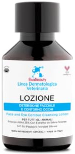 ElsaBeauty Lozione Detergente Contorno Occhi Anti Macchie da Lacrimazione per Cani e Gatti, 100% Attivi Naturali (100 ml)