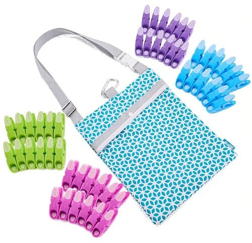 Minky Over Shoulder Waterproof Peg Bag + 48 SureGrip Weatherproof Pegs