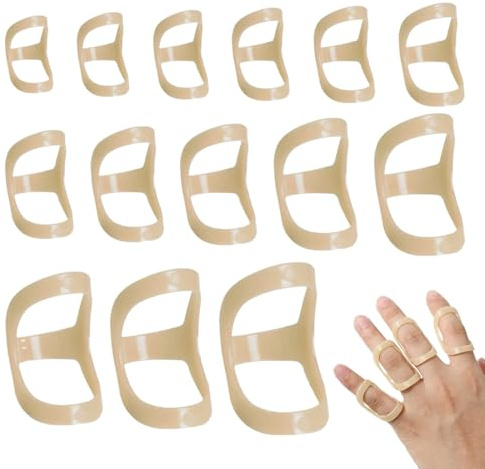14 Tutore dito a scatto, tutore per dito a scatto per tutte le dita (medio, anulare, mignolo), per distorsioni, artrite e dito a martello