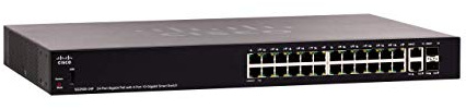 Commutateur Intelligent Cisco SG250X-24P, Combine 24 Ports Gigabit Ethernet (GbE) et 4 Ports 10 Gigabit Ethernet SFP+, Protection à Vie limitée (SF250X-24P-K9-EU)