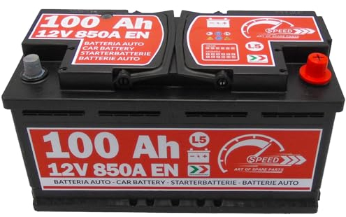 SPEED Batteria AVVIAMENTO Auto Originale SMC Marchio L5 100AH 12V 850A con Polo Positivo A Destra