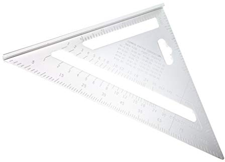 Tubayia Aluminium Dreieck Lineal Winkelmesser Geometrie Lineal für Schule/Büro