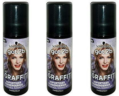 Schwarzkopf Got2b Graffiti Spray Haarfarbe, Cupcake Lila Inhalt: 1x120ml Farbspray