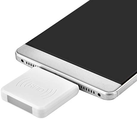 Lector de Tarjetas sin Contacto, Inteligente ID de Alta Frecuencia ID de Teléfono Móvil Lector de Tarjetas con Interfaz Micro USB, Zumbador Incorporado para Android para WinXP/7/10, etc