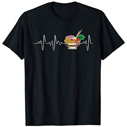 Battement De Coeur Cuisine Japonaise Bol De Nouilles Ramen T-Shirt