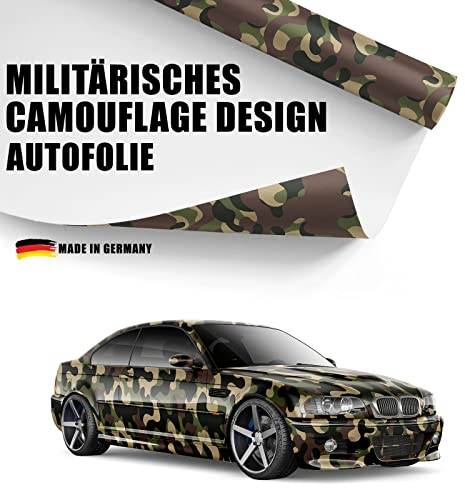 Design Auto-Folie Militärisches Camouflage 3D Car-Wrapping Luftkanäle blasenfrei 100x150cm