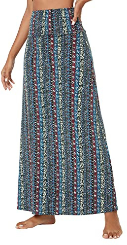 Urban Coco Jupe Longue évasée élégante en élasthanne pour Femme., #17, Taille M