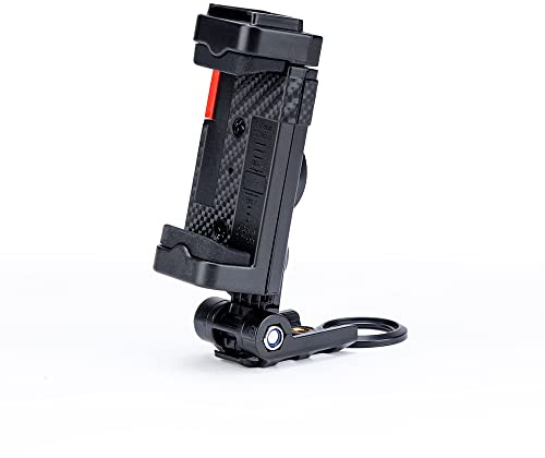 Fotopro Stativ Handyhalterung Kalter Schuh vertikale und horizontale Schwenkhalterung Desktop Handy Clip für Einbeinstativ Selfie Stick Desktop Stativ Video Vlogging Foto