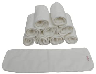 Bellissimo Baby™ Lot de 10 inserts en microfibre 3 couches ☆ Booster super doux pour couches réutilisables