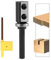 Trvoxviq Placas reversibles, fresadora de 8 mm, fresadora a ras con 4 superficies de corte, metal duro intercambiable (HW), D = 19 mm, NL=30 mm, parte inferior del rodamiento a ras para mecanizado de
