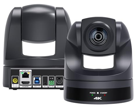 HCSTVCON 20X HDMI PTZ Camera, USB Live Video Conference Camera for Church Worship/Events/Education, Works with Zoom, Skype, OBS (4K)
