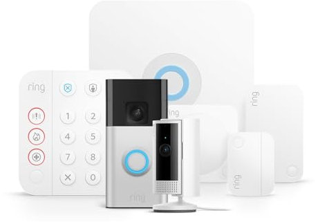 Ring Alarm Pack - S + New Battery Video Doorbell + Indoor Camera | Home alarm security system + optional Assisted Monitoring - No long-term commitments | Works with Alexa