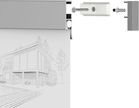 Leha® Klemmschiene Switch Spezial aus Aluminium mit Spezial Soft-Gummisystem - Länge: DIN A4 (23cm), Farbe: Silber