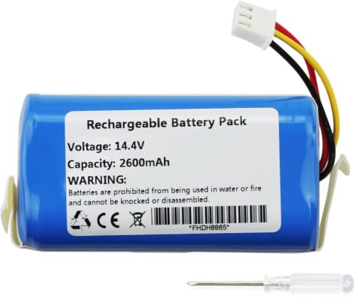 ANTIEE Vacuum Cleaner Batería Compatible con CECOTEC ICR1-8-65-0-14 Aspiradora robótica, Bateria para Aspiradora robótica 14.4V 2600mAh