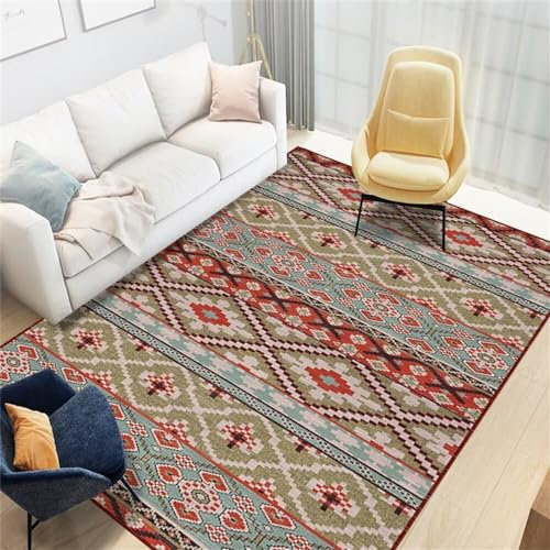 RUGMRZ Teppich Vorzimmer Fleckerlteppich Roter Teppich Schlafzimmer Wohnkultur Esszimmer Teppich Multi-Size Teppich Balkon Outdoor 60X120CM