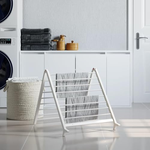 Sufrk Wäscheständer für Badewanne Ausziehbar 53-90cm Aluminium-Airer Wäscheständer Faltbarer Kleiderbügel Verstellbar Groß Edelstahl Kleiderwäscheständer für Indoor Outdoor