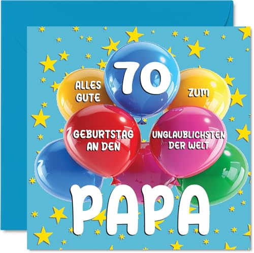 Stuff4 70. Geburtstagskarte Papa, Unglaublichsten der Welt Papa