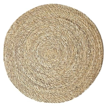 Pack de Salvamanteles de Mimbre Natural | Salvamanteles Individuales de Mimbre | Bajoplatos Redondos | Manteles Individuales Redondos (4, 45)
