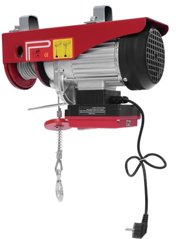 Elektrischer Hebezug 200kg bis 400kg, Elektrische Hebewinde 12m/6m Hubhöhe, Seilwinde mit Funkfernbedienung, Elektro Hebezeug, Elektrische Seilhebezug für Haus Lager