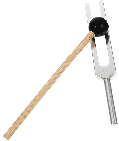 Aluminium Stimmgabelset 1 Satz mit Hammer und Reinigungstuch | Tonanpassung an Gitarre, Klangwerkzeug für Meridian Tracking und Auftritt, 1 Satz