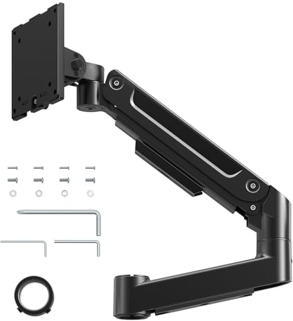 PUTORSEN Monitor Halterung 1 Monitor für 17-49 Zoll Flach Curved Bildschirm Federarmzubehör, schwenk und neigbar,Einzelne Federarm-Zubehörteile(Ohne Stange und Sockel), max 20 kg, VESA 75x75/100x100mm