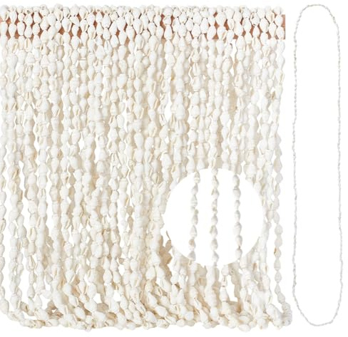 PH PandaHall 14pcs 155cm Collier Coquillage Blanc Coquillage Leise Hawaii Bijoux Coquillages Collier Long en Perles Coquillages pour Femme Été Plage Luau Fête Surfeur