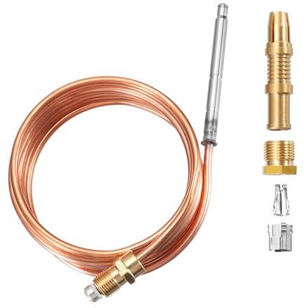 QUARKZMAN 59 Termocoppia 600 Gradi Gas Camini Termocoppia Ricambio 11/32