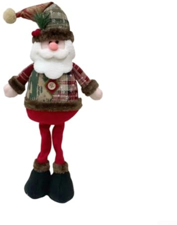 Figuras decorativas de Navidad, muñeco de nieve, reno y Papá Noel para mesa y ventana de vacaciones (los ancianos)