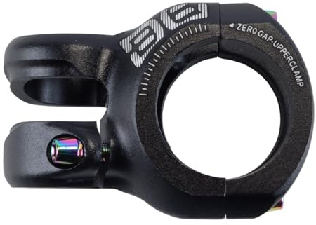 ACOLY Svart kort styrstam för mountainbike - 35 mm diameter, 40 mm längd, 0 graders höjning, passar racercykel/MTB/BMX
