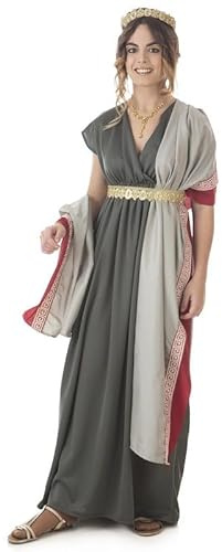MiDisfraz Disfraz de Romano Hombre y Romana Mujer - Fabricado en España - Disfraces de Romanos y Griegos para Carnaval - Disfraces Medievales (VERDE, MUJER (Talla M))