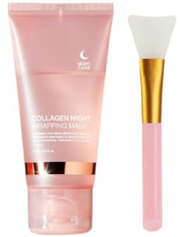 Quia Korean Beauty Collagen Night Wrapping Mask (pink（1pcs）)