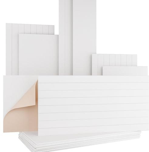 AKUSTIKO Akustikpaneele Selbstklebend 120x60cm - 4 Stück Weiß Akustik Wandpaneele Schallschutz & Raumakustik Panels Filz 9mm Hexim Decken- & Wandverkleidung Raumoberbau Akustik (2.88m²)