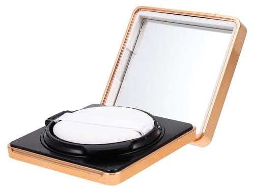 JOINPAYA Custodia Vuota per Fondotinta Spugna Puff, Contenitore Leggero in Abs Portatile per Uso da Viaggio e Attività All'aperto, Scatola Oro Chiusura Magnetica Colore Casuale