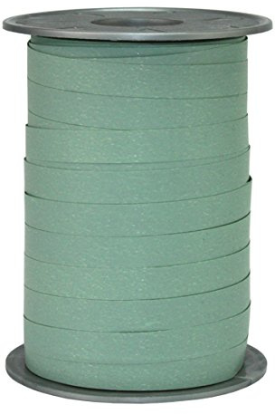 C.E. Pattberg ruban couleur vintage vert, 200 m de ruban à friser paperlook pour la décoration de cadeaux, largeur 10 mm, bolduc pour emballage de cadeaux et décoration