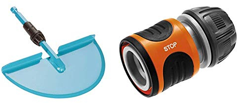 Gardena combisystem-Rasenkantenstecher: Rasenkantenschneider mit korrosionsgeschütztem Stahlblatt & Wasserstop 13 mm und 15 mm: Steckverbinder mit Aquastop, Powergrip, hohe Schlauchhaltekraft