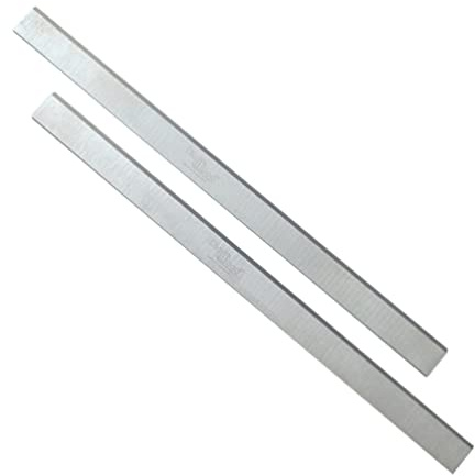 DIAMWOOD - 2 X Fers de Rechange pour Raboteuse ou Dégauchisseuse | Lames de Rabot Réaffutables | 410 x 25 x 3 mm | Outil de Travail du Bois Dur ou Bois Tendre | Acier HSS