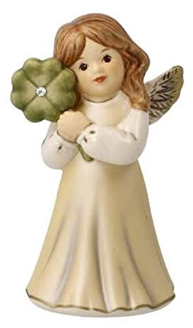 Goebel Weihnachtsdekoration Engelsfigur aus Porzellan hergestellt, Maße: 9 cm x 4.5 cm x 4.5 cm, 41-654-07-1
