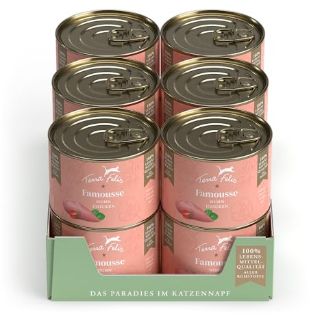 Terra Felis Pollo, Famousse Comida húmeda para Gatos, 12x200g