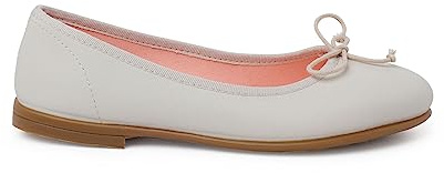 Pisamonas Ballerinor Med Mjuk Rosett I Läderceremoni Size 39 Color Beige