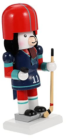 ABOOFAN Holiday Nutcrackers Decor Wooden Xmas Nutcracker Ornaments Cartoon Nutcracker Ornament for Home