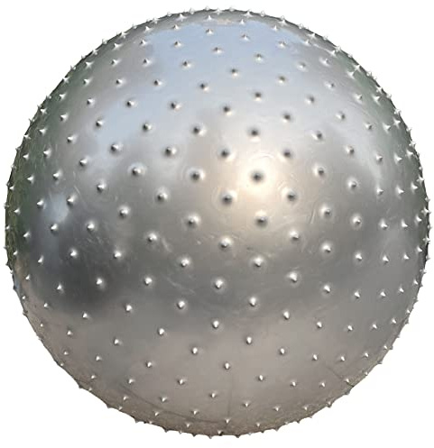penepico Grandi palline da massaggio sensoriali per bambini, 85 cm, per yoga, gonfiabili, con punte tattili, per attività all'aperto, palline da gioco (1 set di palline (grigio)