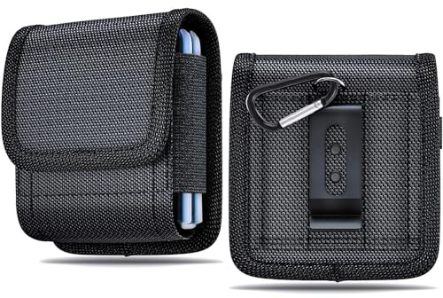 Mobiltelefon bältesväska universal, bälte hölster väska skal för Samsung Galaxy Z Flip 5/4/3 5G/2, utomhus mobilväska för Huawei P50 Pocket/Moto Razr 40/40 Ultra/Razr 2022/2019