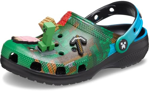 Crocs Minecraft Cls Clg K, Zoccoli Unisex - Bambini e Ragazzi, Multicolore, 30/31 EU