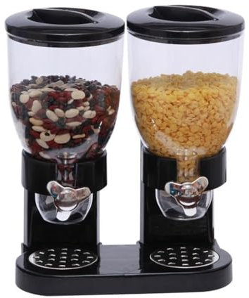 IUokLU 1-3 can grain Dispenser- Dry Food Dispenser Perfect As A Candy Nuts Rice Granola Cereal & more Dispenser. Dispenses 1 Ounce Per Twist! (C : A S : 2L) (A，A-4L