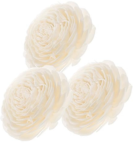 Zerodeko 3St Rattan-Trockenblumen moderner Stabdiffusor duftend Halter wohnungseinrichtung wohnungsdeko Links Vase Rattan getrocknete kreatives Aromatherapie-Zubehör Rattanstange Weiß